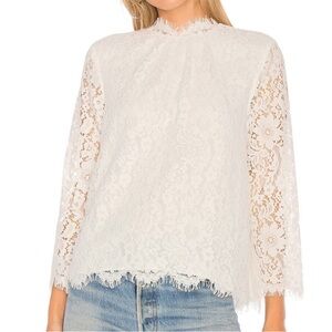 Joie - Frayda White Lace Women's Top - Size Small